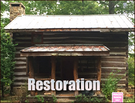 Historic Log Cabin Restoration  Jones County, Georgia